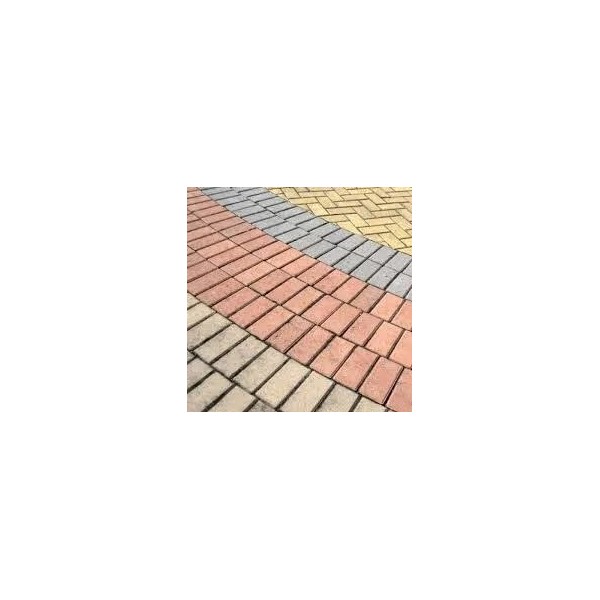 Piso Intertravado Retangular Colorido 10x20x08 - M²