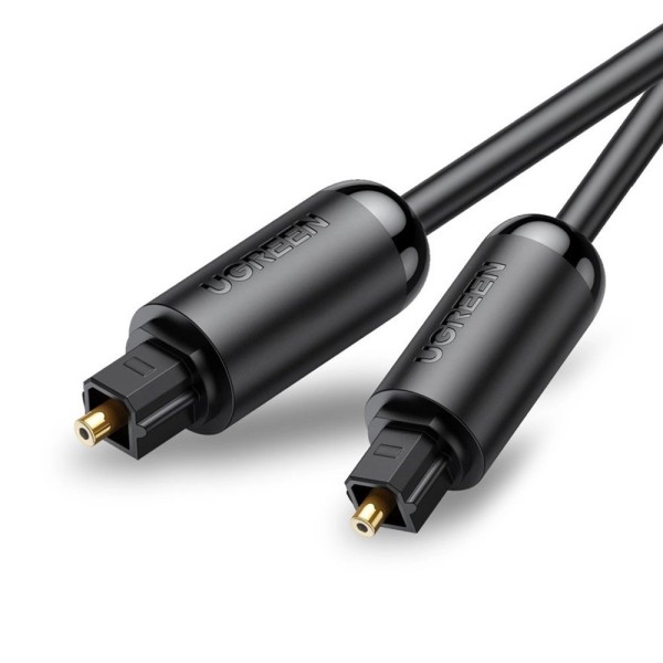 Cabo Fibra Ótica Toslink Ugreen Macho/Macho 1,5 M Preto
