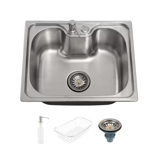 Cuba para cozinha gourmet pia aço inox com acessórios Nawa 50x40
