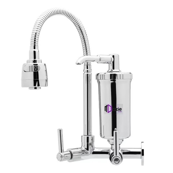 Torneira Com Filtro Cozinha Parede Gourmet Abs - Dazie Metais